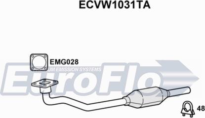 EuroFlo ECVW1031TA - Catalyseur cwaw.fr