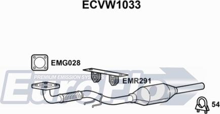 EuroFlo ECVW1033 - Catalyseur cwaw.fr