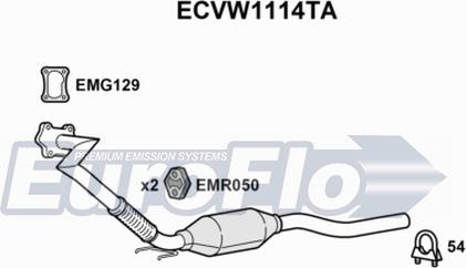 EuroFlo ECVW1114TA - Catalyseur cwaw.fr