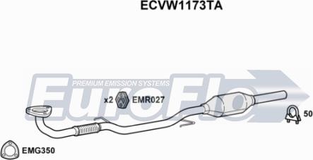 EuroFlo ECVW1173TA - Catalyseur cwaw.fr