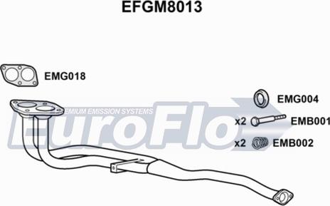 EuroFlo EFGM8013 - Tuyau d'échappement cwaw.fr