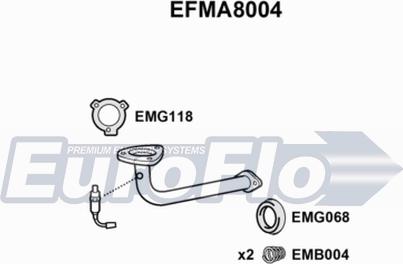 EuroFlo EFMA8004 - Tuyau d'échappement cwaw.fr