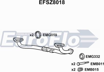 EuroFlo EFSZ8018 - Tuyau d'échappement cwaw.fr