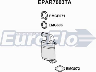 EuroFlo EPAR7003TA - Filtre à particules / à suie, échappement cwaw.fr