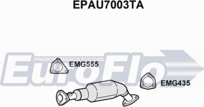 EuroFlo EPAU7003TA - Filtre à particules / à suie, échappement cwaw.fr