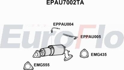 EuroFlo EPAU7002TA - Filtre à particules / à suie, échappement cwaw.fr