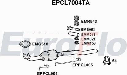 EuroFlo EPCL7004TA - Filtre à particules / à suie, échappement cwaw.fr