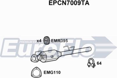 EuroFlo EPCN7009TA - Filtre à particules / à suie, échappement cwaw.fr