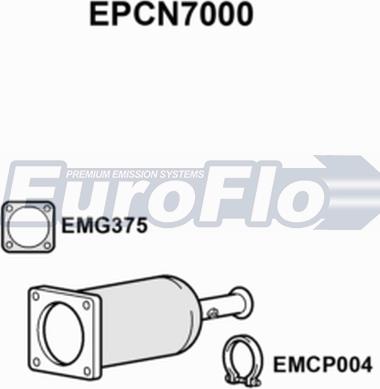 EuroFlo EPCN7000 - Filtre à particules / à suie, échappement cwaw.fr