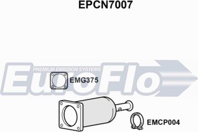 EuroFlo EPCN7007 - Filtre à particules / à suie, échappement cwaw.fr