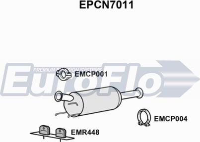 EuroFlo EPCN7011 - Filtre à particules / à suie, échappement cwaw.fr