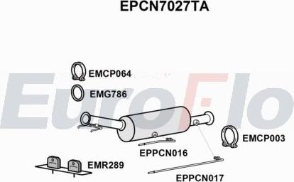 EuroFlo EPCN7027TA - Catalyseur SCR cwaw.fr