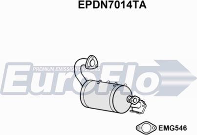 EuroFlo EPDN7014TA - Filtre à particules / à suie, échappement cwaw.fr