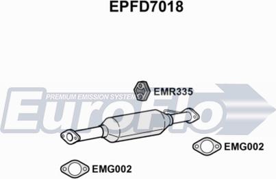 EuroFlo EPFD7018 - Filtre à particules / à suie, échappement cwaw.fr