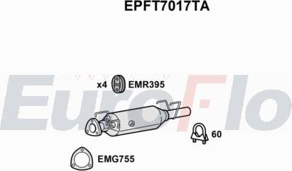 EuroFlo EPFT7017TA - Filtre à particules / à suie, échappement cwaw.fr