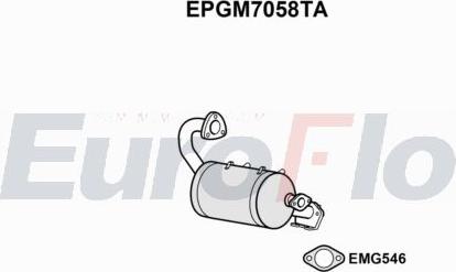 EuroFlo EPGM7058TA - Filtre à particules / à suie, échappement cwaw.fr