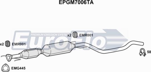 EuroFlo EPGM7006TA - Filtre à particules / à suie, échappement cwaw.fr