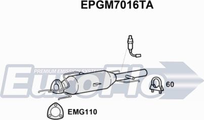 EuroFlo EPGM7016TA - Filtre à particules / à suie, échappement cwaw.fr