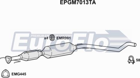 EuroFlo EPGM7013TA - Filtre à particules / à suie, échappement cwaw.fr