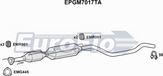 EuroFlo EPGM7017TA - Filtre à particules / à suie, échappement cwaw.fr