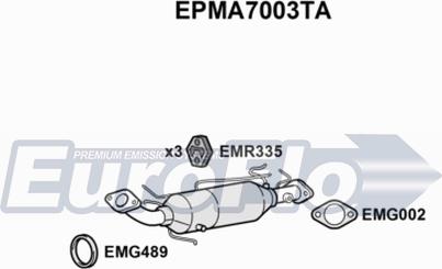 EuroFlo EPMA7003TA - Filtre à particules / à suie, échappement cwaw.fr