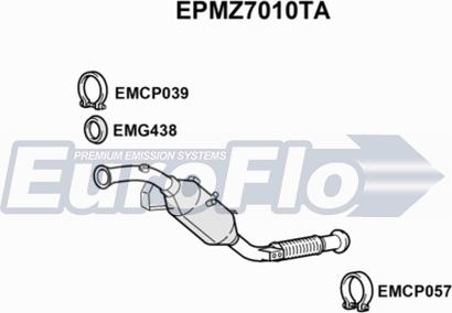 EuroFlo EPMZ7010TA - Filtre à particules / à suie, échappement cwaw.fr