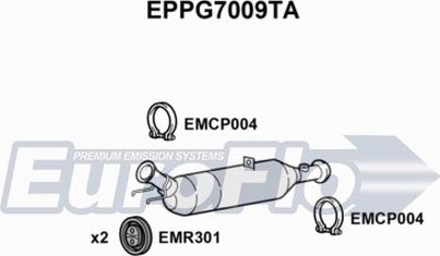 EuroFlo EPPG7009TA - Filtre à particules / à suie, échappement cwaw.fr