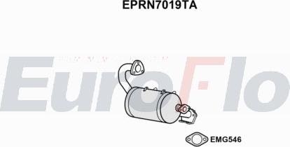 EuroFlo EPRN7019TA - Filtre à particules / à suie, échappement cwaw.fr