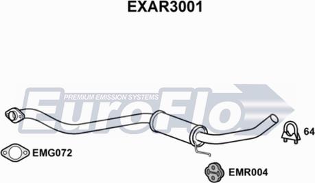 EuroFlo EXAR3001 - Silencieux central cwaw.fr