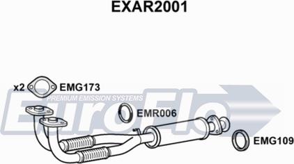 EuroFlo EXAR2001 - Tuyau d'échappement cwaw.fr