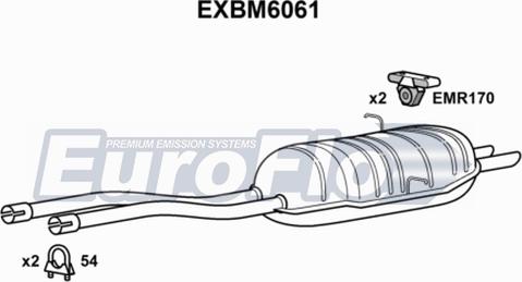 EuroFlo EXBM6061 - Silencieux arrière cwaw.fr