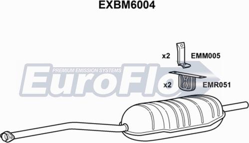 EuroFlo EXBM6004 - Silencieux arrière cwaw.fr