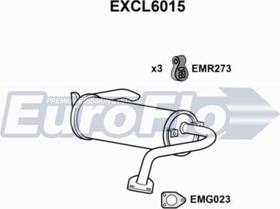 EuroFlo EXCL6015 - Silencieux arrière cwaw.fr