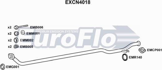 EuroFlo EXCN4018 - Tuyau d'échappement cwaw.fr