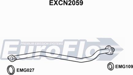 EuroFlo EXCN2059 - Tuyau d'échappement cwaw.fr