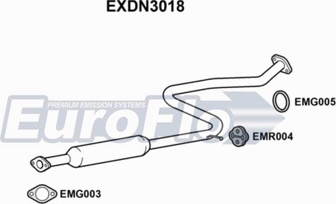 EuroFlo EXDN3018 - Silencieux central cwaw.fr