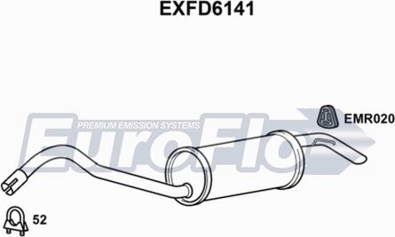 EuroFlo EXFD6141 - Silencieux arrière cwaw.fr