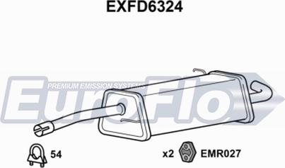 EuroFlo EXFD6324 - Silencieux arrière cwaw.fr