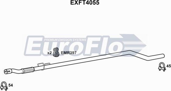 EuroFlo EXFT4055 - Tuyau d'échappement cwaw.fr