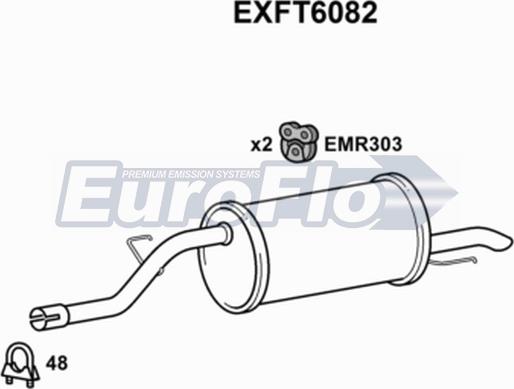 EuroFlo EXFT6082 - Silencieux arrière cwaw.fr