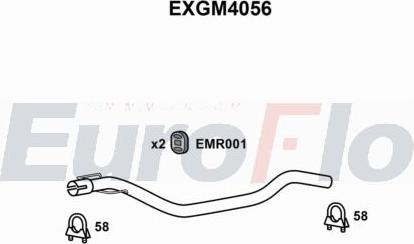 EuroFlo EXGM4056 - Insert de silencieux, silencieux arrière cwaw.fr