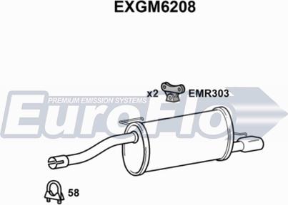 EuroFlo EXGM6208 - Silencieux arrière cwaw.fr