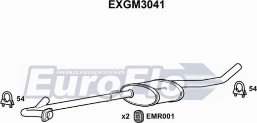 EuroFlo EXGM3041 - Silencieux central cwaw.fr