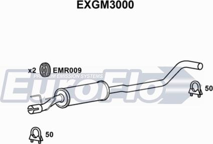 EuroFlo EXGM3000 - Silencieux central cwaw.fr