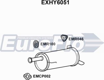 EuroFlo EXHY6051 - Silencieux arrière cwaw.fr