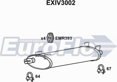 EuroFlo EXIV3002 - Silencieux central cwaw.fr