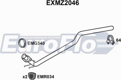 EuroFlo EXMZ2046 - Tuyau d'échappement cwaw.fr