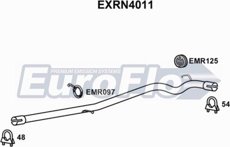 EuroFlo EXRN4011 - Tuyau d'échappement cwaw.fr