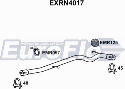 EuroFlo EXRN4017 - Tuyau d'échappement cwaw.fr