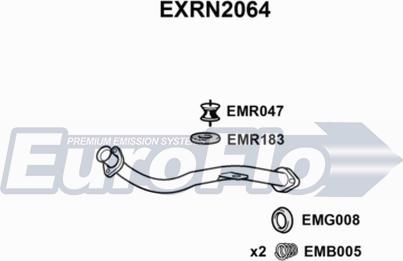 EuroFlo EXRN2064 - Tuyau d'échappement cwaw.fr